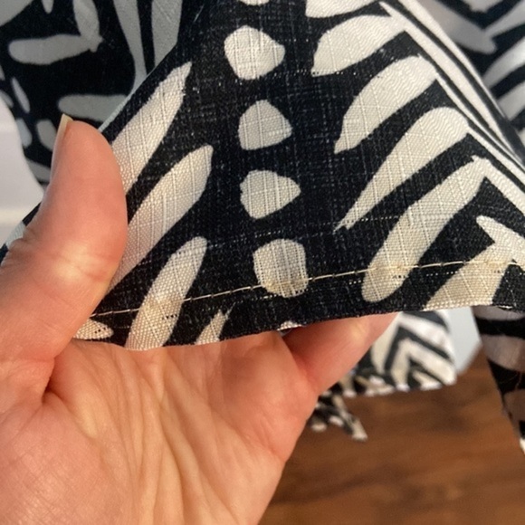 Navy and White Shower Curtain - Picture 2 of 4